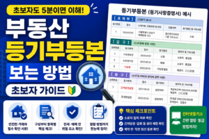 부동산 등기부 등본 보는 방법-초보자 가이드 7 부동산 등기부 등본 보는 방법 초보자 가이드 썸네일