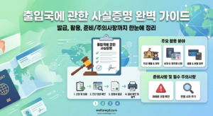 출입국에 관한 사실증명 완벽 가이드 썸네일