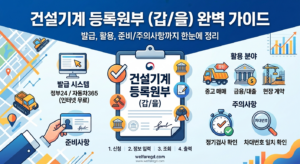 건설기계 등록원부(갑/을) 완벽 가이드: 발급 방법, 활용 분야 및 주의사항 8 건설기계 등록원부(갑/을) 완벽 가이드썸네일