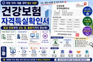 건강보험 자격득실확인서 완벽 가이드 - 발급 방법부터 보는 법과 활용처까지 썸네일