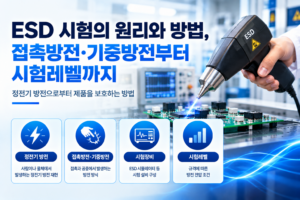 ESD 시험의 원리와 방법, 접촉방전·기중방전부터 시험레벨까지 썸네일